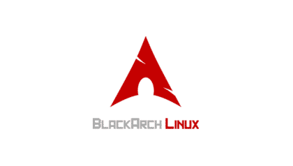 Blackarch linux logo on a white background.