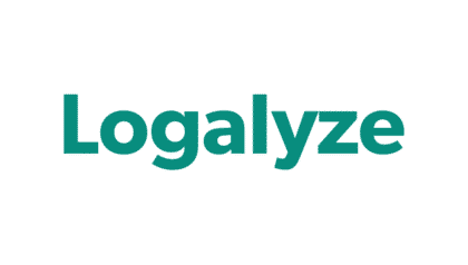 Logalyze logo on a white background.