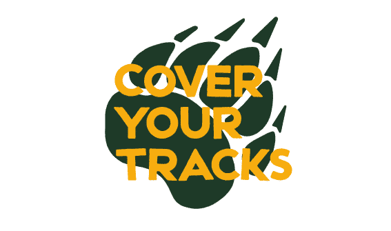Cover your tracks logo.