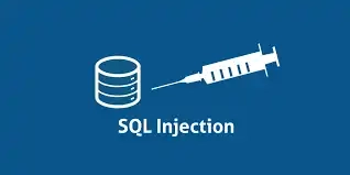 Sql injection on a blue background.