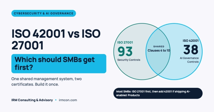 ISO 42001 vs ISO 27001: Which should you Get First?