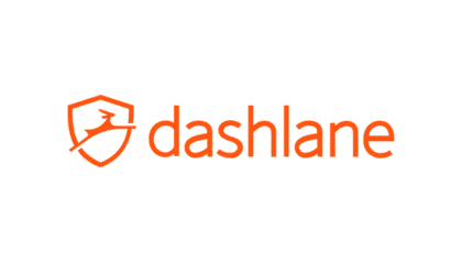 Dashlane logo on a white background.