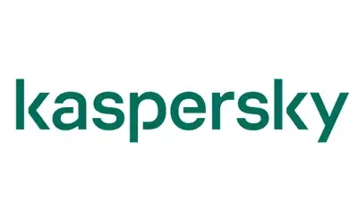 The kaspersky logo on a white background.