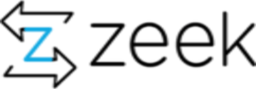 A black letter with a white background.