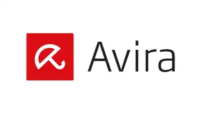 The avira logo on a white background.
