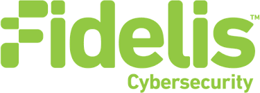 Fidelis cyber security logo.