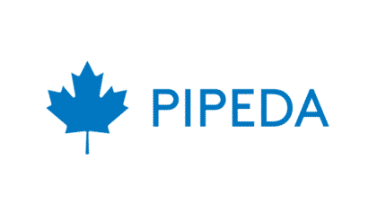 The pipeda logo on a white background.