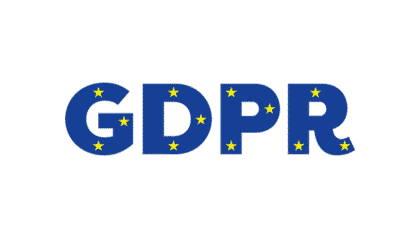 A logo with the word gdpr on it.