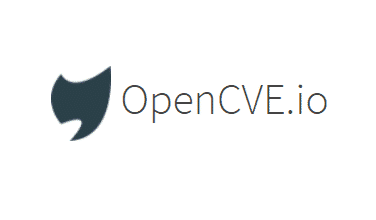 Open cve io logo on a white background.
